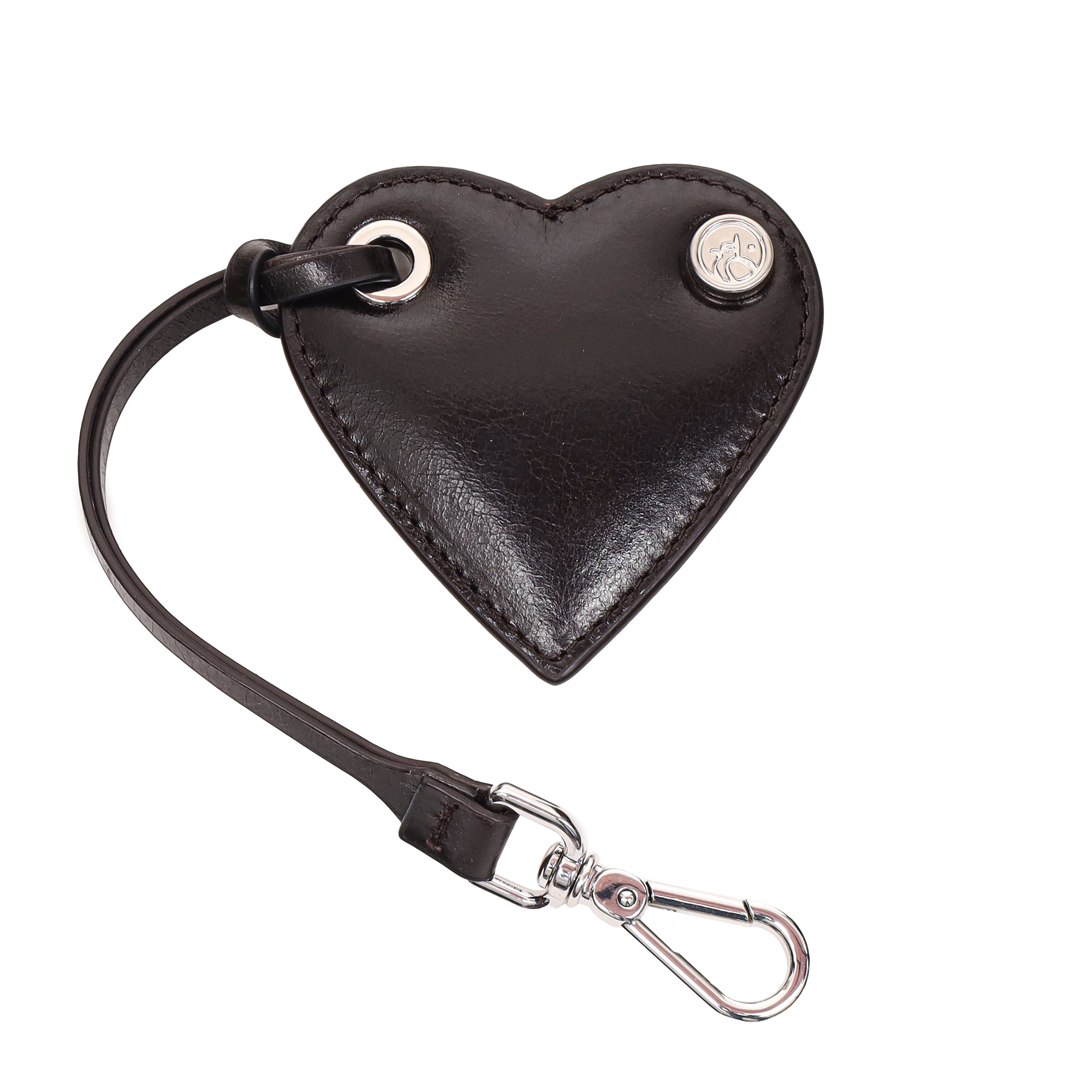 Celine Heart taskevedhæng - Dark Brown